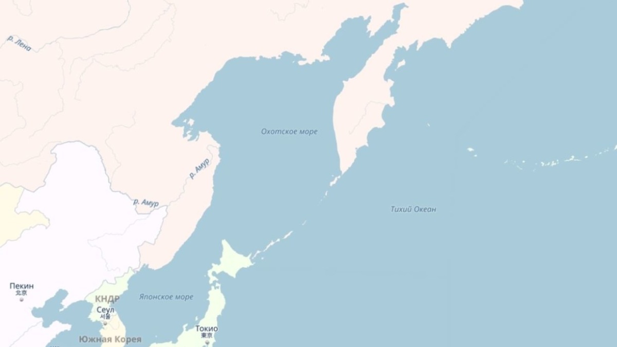 Карта южно морской